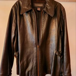 Banana Republic Brown Leather Jacket Medium